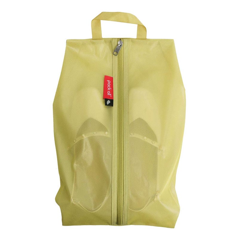 pack all Shoe Bag for Travel, Water-Resistant Shoe Pouch for Gym, Odor-Resistant Soccer Cleats Bag for Sport (Mustard, 1-Pack) - Image 1